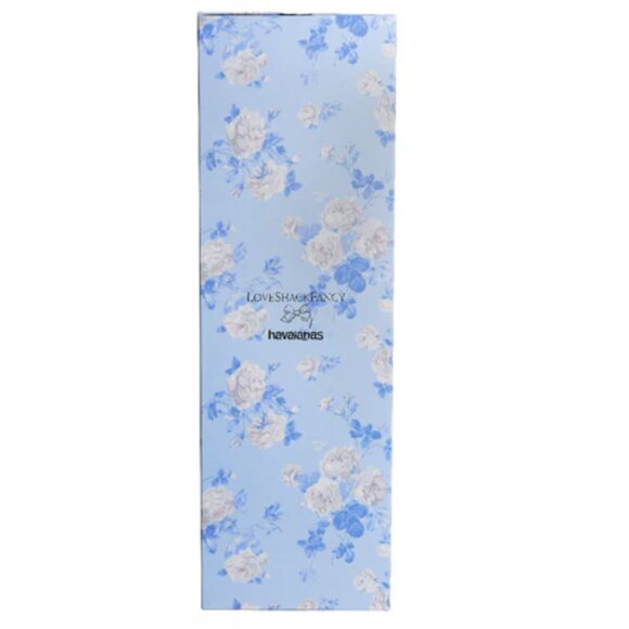 🩵 LoveShackFancy x Havaianas Women's Whisper Blue Top Flip Flops - Picture 8 of 9